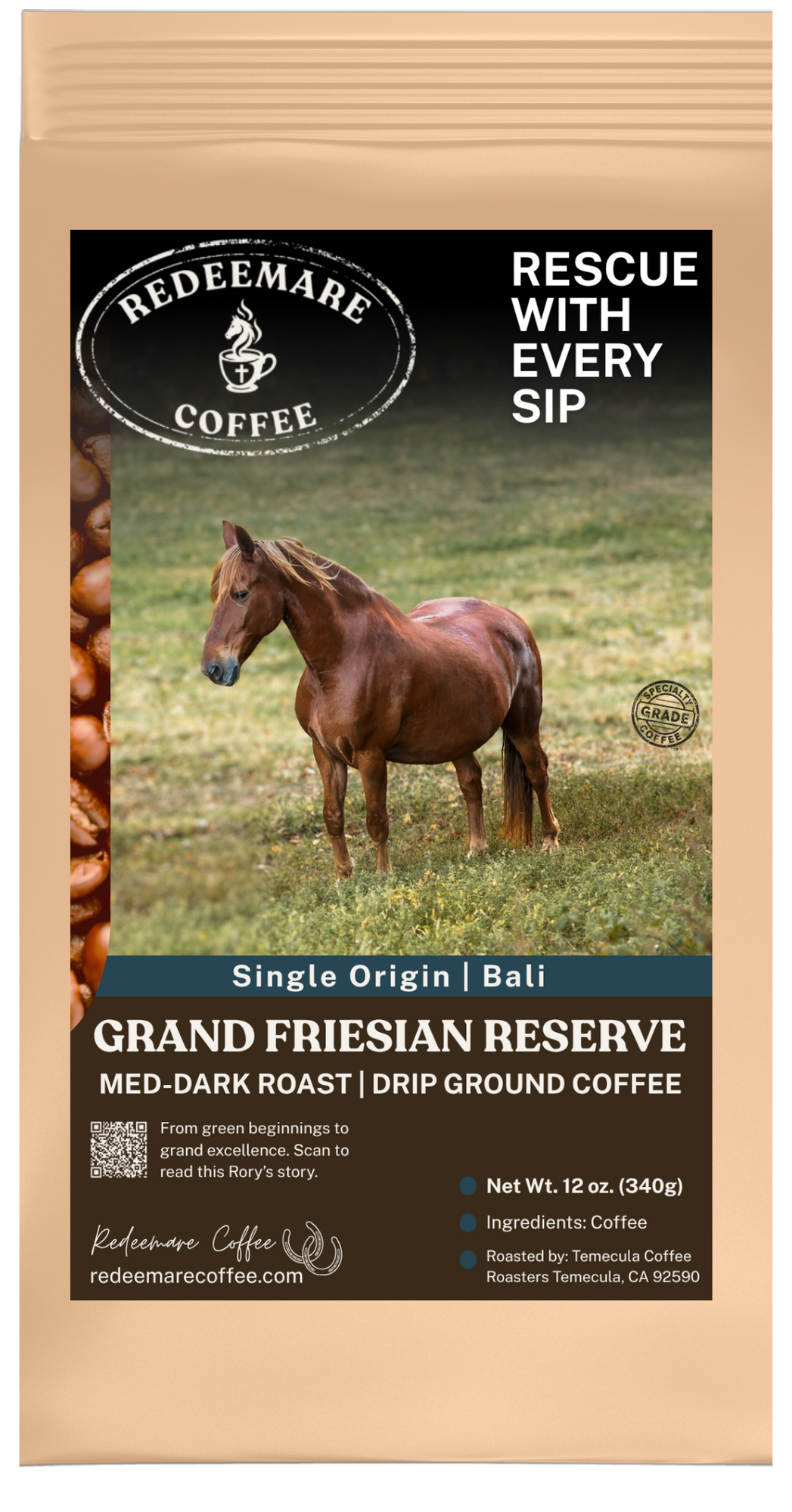 Grand Friesian Reserve - Single-Origin Bali Coffee | Medium-Dark Roast | Redeemare Coffee