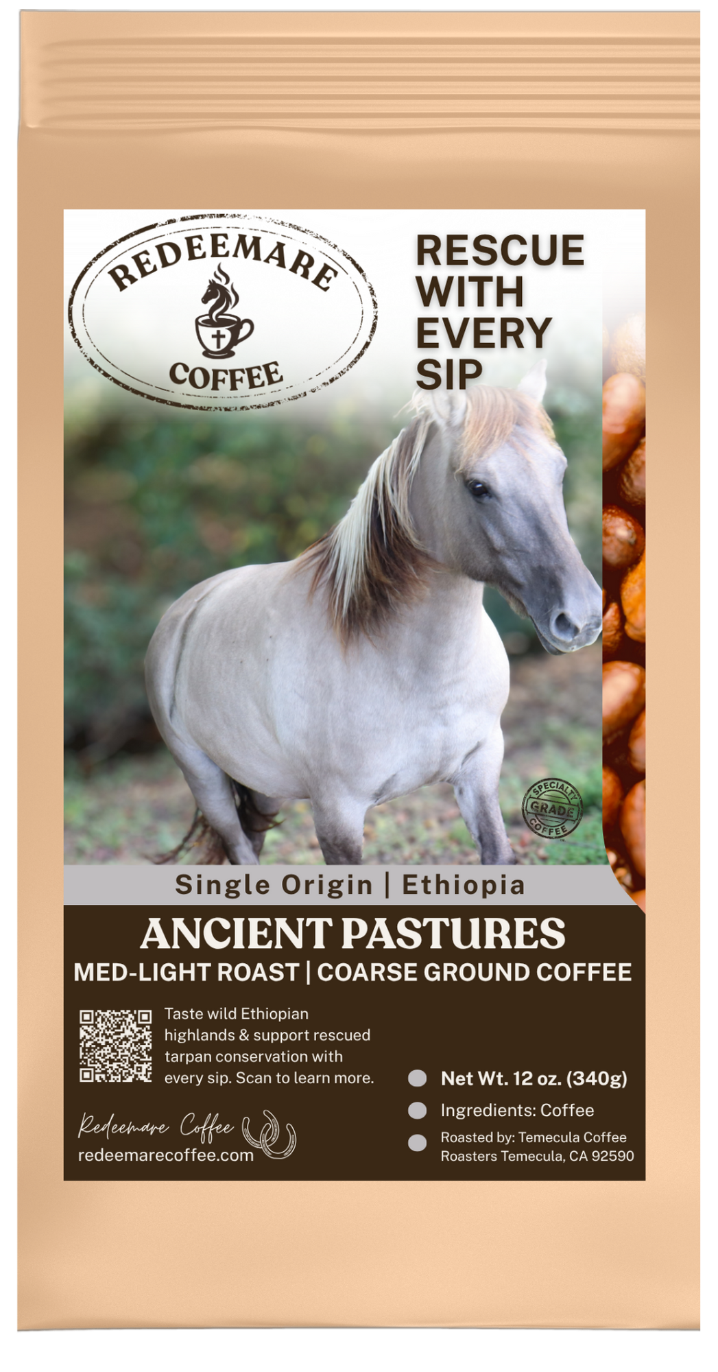 Ancient Pastures Single-Origin Ethiopian Coffee | Medium-Light Roast | Redeemare Coffee