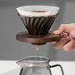 Coffee Brewing V60 Set with Walnut Wood Holder - Redeemare Coffee