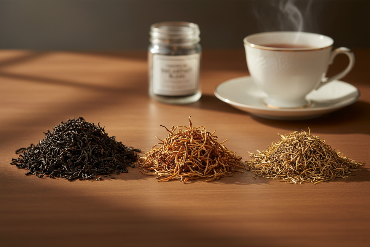 breakfast tea blend of assam, ceylon, and darjeeling black tea