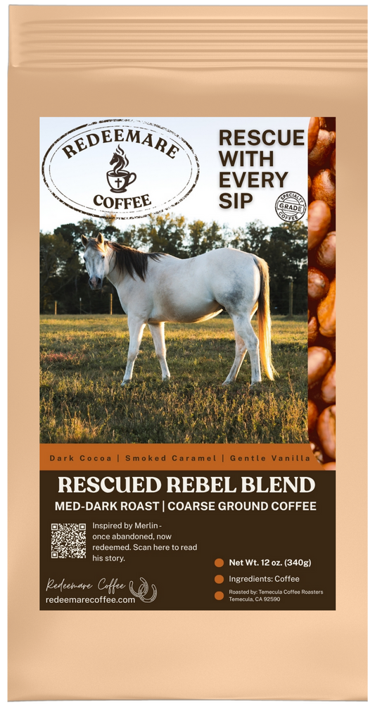Rescued Rebel Blend medium-dark roast coffee - coarse grind - Redeemare Coffee